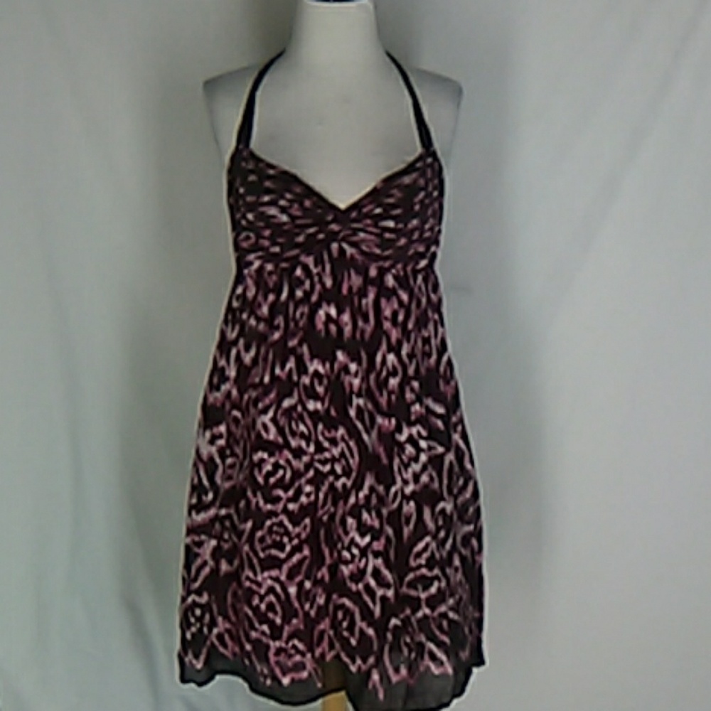 Anne Taylor Loft Cute Black Halter Dress 8
